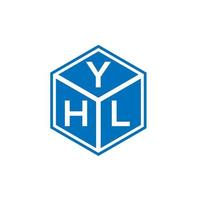 yhl lettera logo design su sfondo bianco. yhl creative iniziali lettera logo concept. disegno della lettera yhl. vettore