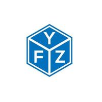 yfz lettera logo design su sfondo bianco. yfz creative iniziali lettera logo concept. disegno della lettera yfz. vettore