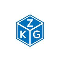zkg lettera logo design su sfondo bianco. zkg creative iniziali lettera logo concept. disegno della lettera zkg. vettore