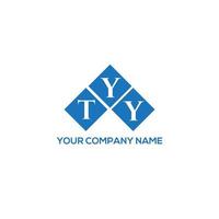 tyy lettera logo design su sfondo bianco. tyy creative iniziali lettera logo concept. design della lettera tyy. vettore