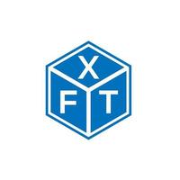 xft lettera logo design su sfondo bianco. xft creative iniziali lettera logo concept. disegno della lettera xft. vettore