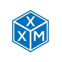 xxm lettera logo design su sfondo bianco. xxm creative iniziali lettera logo concept. disegno della lettera xxm. vettore