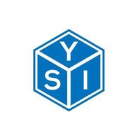 ysi lettera logo design su sfondo bianco. ysi creative iniziali lettera logo concept. disegno della lettera ysi. vettore