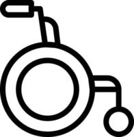 illustrazione vettoriale della sedia a rotelle su uno sfondo simboli di qualità premium. icone vettoriali per il concetto e la progettazione grafica.
