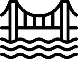 illustrazione vettoriale del ponte sul fiume su uno sfondo. simboli di qualità premium. icone vettoriali per il concetto e la progettazione grafica.