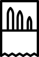 illustrazione vettoriale dell'ago su uno sfondo simboli di qualità premium. icone vettoriali per il concetto e la progettazione grafica.