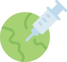 illustrazione vettoriale di vaccinazione globale su uno sfondo simboli di qualità premium. icone vettoriali per il concetto e la progettazione grafica.