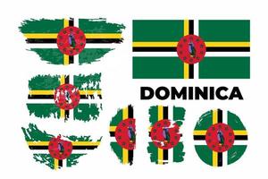 priorità bassa della spazzola di lerciume della bandiera dominicana. illustrazione vettoriale. illustrazione vettoriale