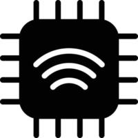 illustrazione vettoriale della rete di chip su uno sfondo. simboli di qualità premium. icone vettoriali per il concetto e la progettazione grafica.