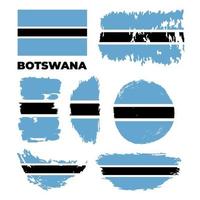 bandiera nazionale della repubblica del botswana. colori e proporzioni originali. semplicemente illustrazione vettoriale eps10, dal set di bandiere dei paesi. illustrazione vettoriale