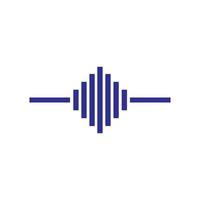 logo dell'onda sonora vettore