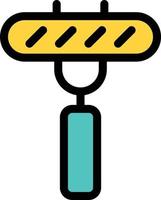 illustrazione vettoriale di hotdog a forcella su uno sfondo. simboli di qualità premium. icone vettoriali per il concetto e la progettazione grafica.