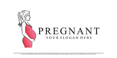 design del logo incinta con vettore premium di concetto moderno creativo