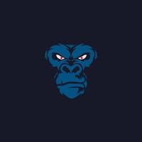 gorilla faccia logo.eps vettore