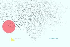 sfondo astratto della tecnologia dei dati collegato con linee e punti. vettore