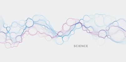 sfondo di flusso di particelle fluide di vettore astratto. illustrazione vettoriale del virus