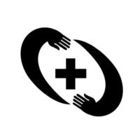 modello di progettazione di logo di farmacia medica. vettore