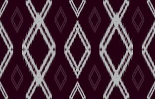 tessuto ikat modello senza cuciture geometrico etnico ricamo tradizionale style.design per sfondo, moquette, stuoia, sarong, abbigliamento, illustrazione vettoriale. vettore