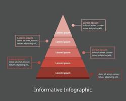 modello di infografica informativo per le imprese. diagramma dei passaggi per l'infografica vettoriale di presentazione