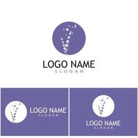 lavanda logo modello simbolo vettore natura