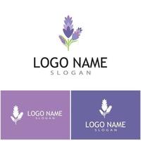 lavanda logo modello simbolo vettore natura