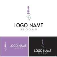 lavanda logo modello simbolo vettore natura