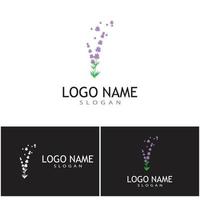 lavanda logo modello simbolo vettore natura