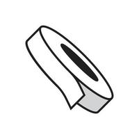 design semplice dell'icona del nastro a rulli