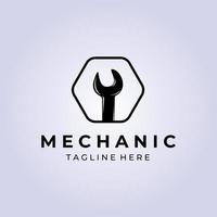 disegno vettoriale del logo del servizio meccanico