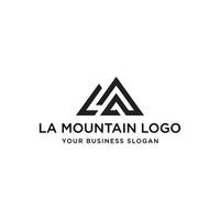 la montagna logo design vettoriale. vettore