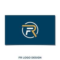 fr o rf logo design vettoriale