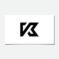 vettore di progettazione del logo iniziale k, kv o vk