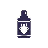 spray antiparassitario, icona insetticida su bianco vettore