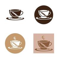 modello di logo della tazza di caffè vettore