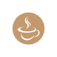 modello di logo della tazza di caffè vettore