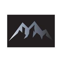 vettore di progettazione del logo dell'icona della montagna