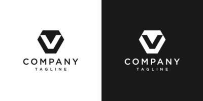 creativo lettera tv monogramma logo design icona modello sfondo bianco e nero vettore