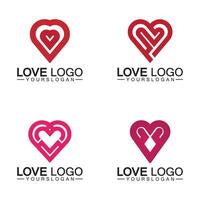 vettore di progettazione del logo di amore, vettore di logo del focolare geometrico, concetto di logo di vettore di amore lineare, vettore di progettazione del logo a forma di cuore