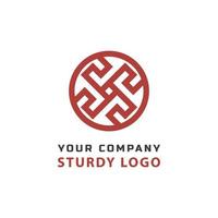 illustrazione vettoriale del logo di design. concetto di logo astratto robusto