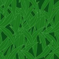 Reticolo senza giunte con le foglie verdi. stile ecologico. per tessuti, tessuti, copertine, carte da parati, stampa, confezioni regalo vettore