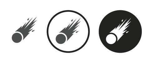 icona palla di fuoco. set di icone web .illustrazione vettoriale