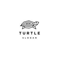 modello di disegno dell'icona del logo di tartaruga linea arte vettore