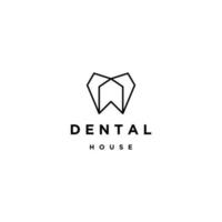 modello di progettazione dell'icona del logo dentale vettore