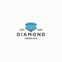 vettore premium del modello di progettazione dell'icona del logo del diamante