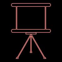 scheda di presentazione aziendale al neon colore rosso illustrazione vettoriale immagine in stile piatto