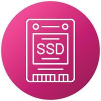 stile icona ssd vettore