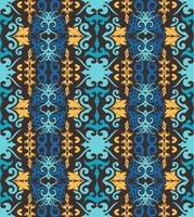 patern senza cuciture di dayak etnico pattern.traditional tessuto indonesiano motivo.borneo pattern. ispirazione per il design vettoriale. tessuto creativo per moda o stoffa vettore