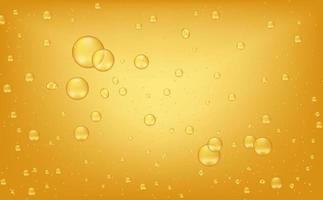 goccia di olio organico goccia liquida gialla. schizzi di olio d'oliva o motore. gocciolina di vitamina olio di pesce vettore