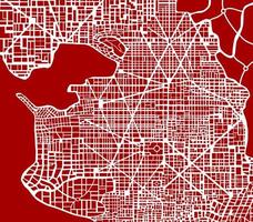 piano schematico astratto della città. schema urbanistico inesistente per lo sfondo e il design del modello e la creatività. vettore