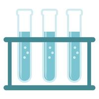 attrezzature per laboratori scientifici. provette. vettore